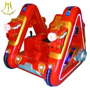 China Hansel 2018 electric kids amusement park fiberglass ride on robot on sale