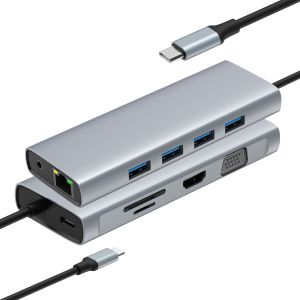 Speedy Aluminum Multi Port HDMI Hub And Usb For Enhanced Connectivity