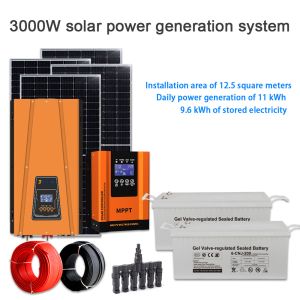 Cheap OEM &amp; ODM 3KW Solar System Kit with Battery Storage &amp; Monocrystalline Panels for B2B Partnerships for sale