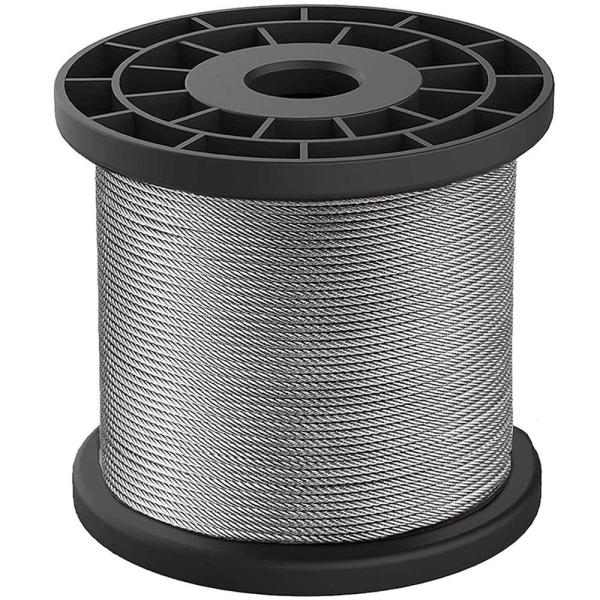 Quality 1x7 1x19 7x19 7x7 Inox Cable 316 Steel Cable Ropes Wire Stainless Steel Wire Rope with Polished Finish and Low C Content wholesale