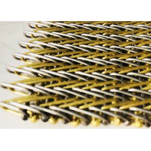 SS316 Brass Weave Spiral Mesh Belt 3m