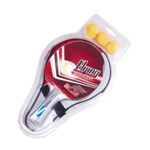 Single Racket Blister Table Tennis Set Pimple In Rubber High Speed For