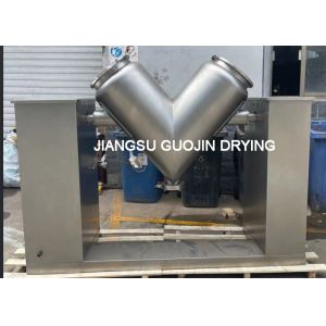 1600kg Loading Weight Double Jacket Chemical Machinery V Mixer