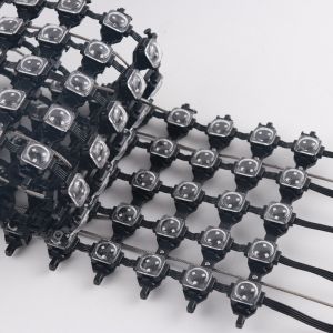 Outdoor programmable P125 led grid pixel screen advertising mesh screen light