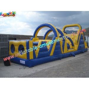 Cheap Commercial Inflatables Obstacle Course For Kindergarten With CE / EN14960 for sale