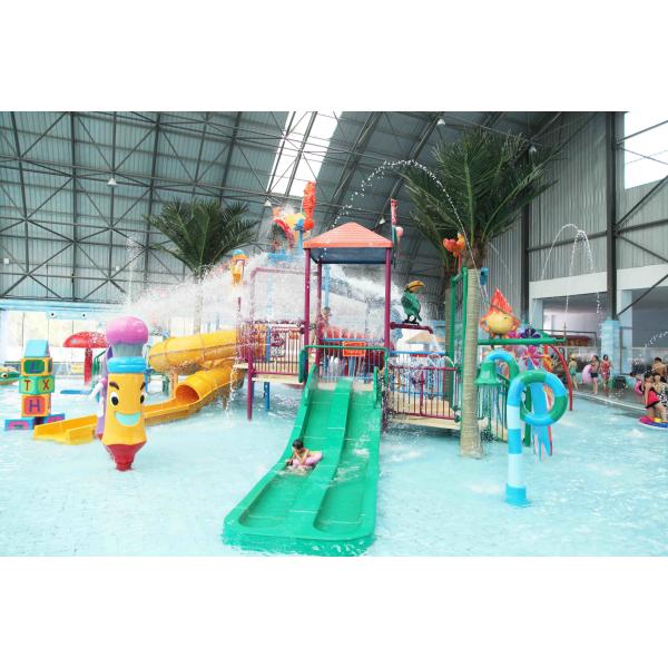 Quality Customized Mini Aqua Park Equipment Kids' Water Playground With Aqua House wholesale