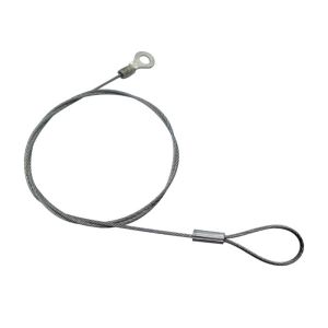 Rohs Certification 7x7 or 7x19 Single Leg Wire Rope Sling / Safety Tools Lanyard