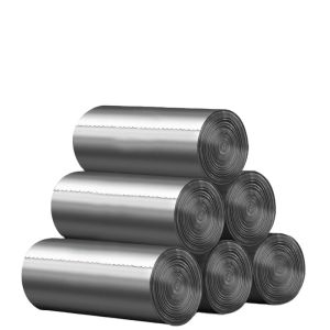 Black HDPE/LDPE/LLDPE Strong Star Sealed Garbage Bags for Office Waste Basket