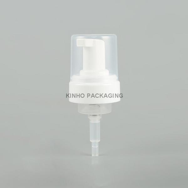 Quality 43MM 0.8CC Spring Outside Soap Dispenser Foam Pump Plastic Shampoo With Cap For Mousse wholesale