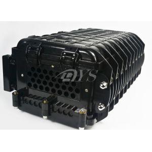 Black Waterproof Fiber Optical Splice Closure 1 / 16 Clip Clock Design Long Life