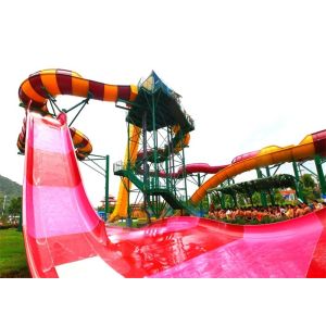 Smooth Anti Ultraviolet High Speed Water Slide 1 Rider / Time