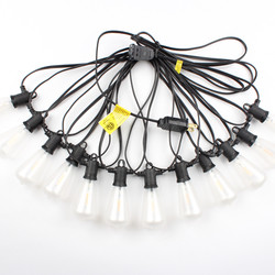 25Ft 50ft 100f ST38 String Light Clear Bulbs Fairy String Waterproof IP44 Patio