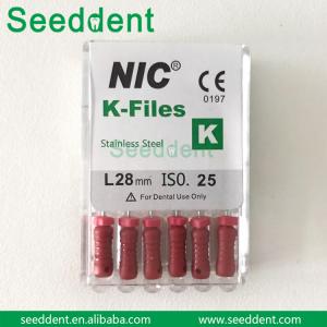 China NIC K H Reamers files / Dental root canal files / Dental Endodontic files on sale