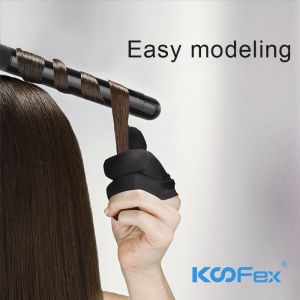 Automatic Tourmaline Ceramic Barrel Curling Wand Anti Scalding Adjustable Temp