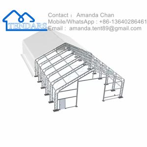 Customized Size Water Proof Aluminum Structure Warehouse Tent Industrial Canvas