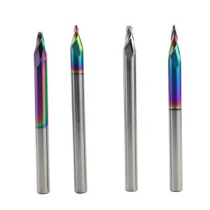 TiAIN Aluminum Milling Cutter DLC Engraving Router Bits Tapered Ball Nose End