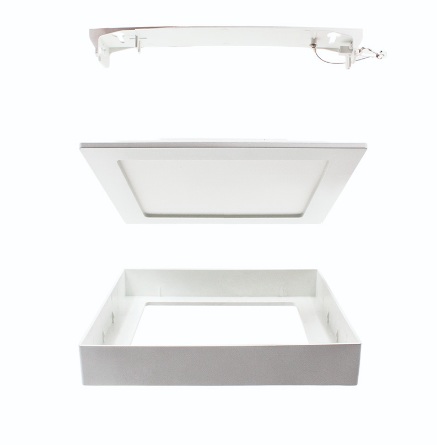 220mm 220V Square Surface Panel Light 80lm/W CCT Adjustable Downlight