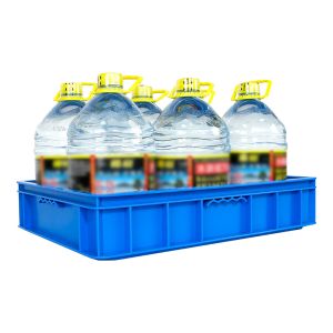 Customized Logo Stackable Plastic Beer Box Crates for Warehouse Storage Foldable