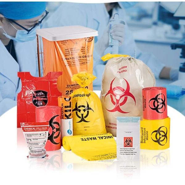 Quality Biodegradable Autoclavable Biohazard Bags Biological Hazard Polythene Material wholesale