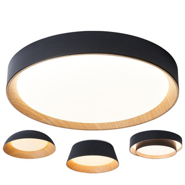Quality Dimmable IP20 Indoor LED Ceiling Lights Wooden Frame Anti Glare wholesale