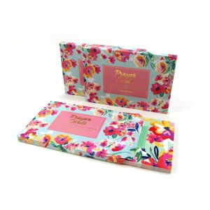 Blue Flower Pattern Children's Learning Flash Cards For Prayer Purpose