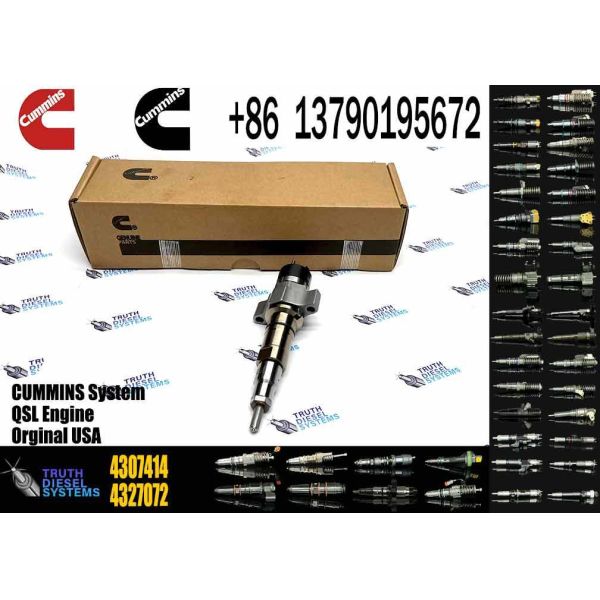 Quality High Quality Diesel Engine Injector 4327072 4307414 Fuel Injector Model 430-7414 for QSL Excavator QSL9.3 ISCE Engine 6L wholesale