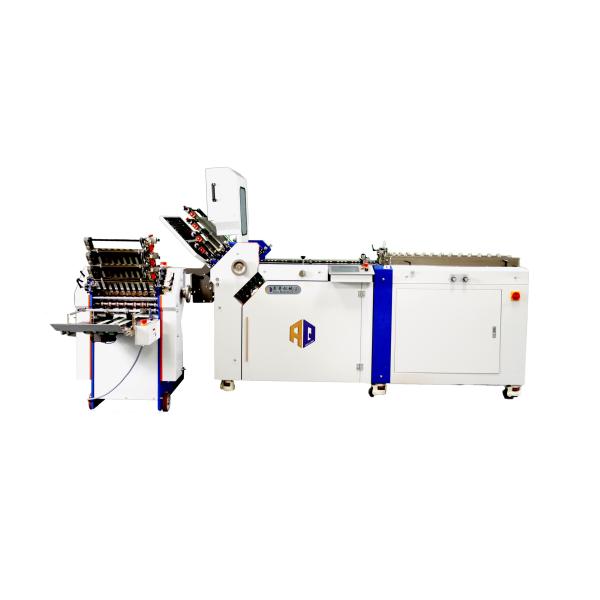 Automatic Cross Fold Leaflet Paper Feeder Folding Machine Air Suction Folding