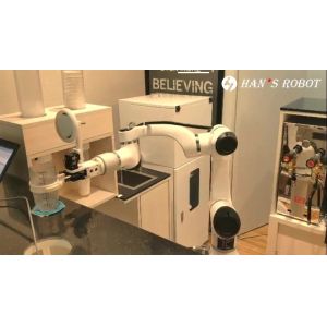 Milk Tea Robot Of Elfin E05 With Automatic Robotic Arm 6 Axis Used For