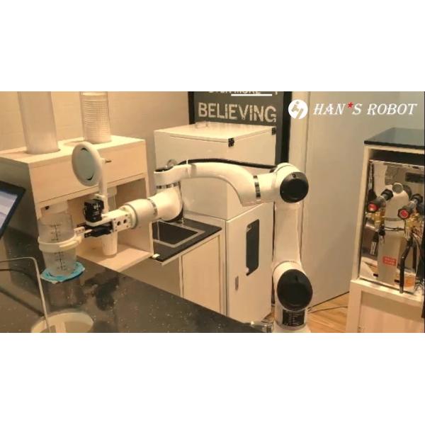 Milk Tea Robot Of Elfin E05 With Automatic Robotic Arm 6 Axis Used For