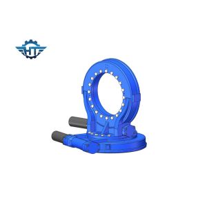 Worm Gear Dual Axis Slew Drive With Enclosed House And Small Backlash For PV