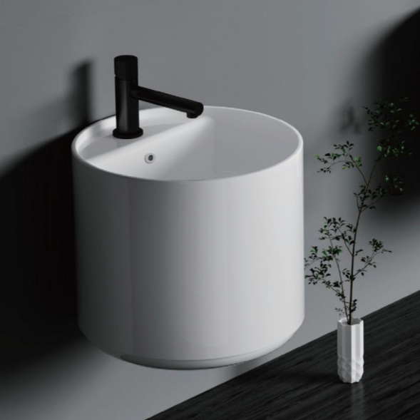 Quality One-Piece Wall Hung Bathroom Basin Modern Design for Stylish Bathrooms wholesale