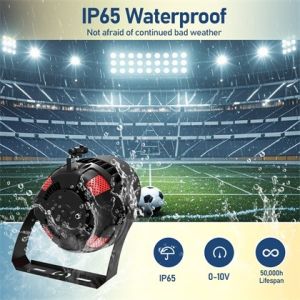 LED Stadium Light for Parking Garages and Other Harsh Environments with Laser