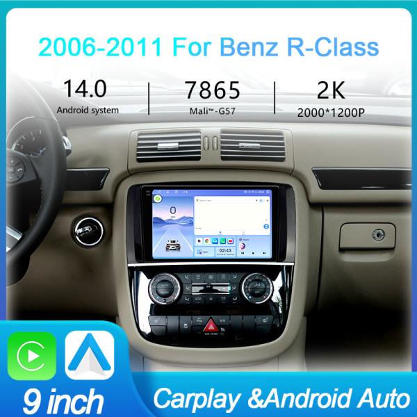9Inch Car Head Unit with 7865 Navigation Screen for Benz R-Class 2006-2011 -