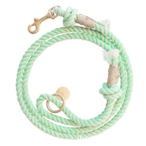 5 FT Handmade Braided Cotton Rope Dog Leash For Small Dogs And Cat