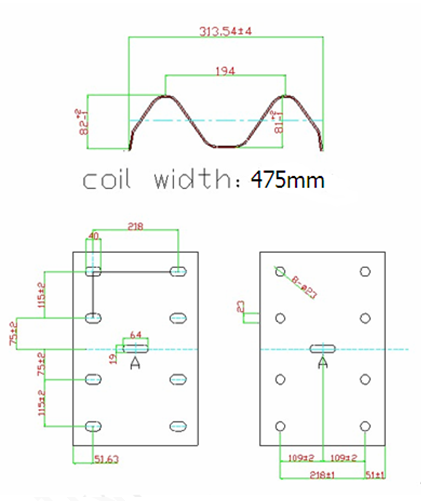 Two Waves Guardrail Roll Making Machinery With PLC Panasonic Control