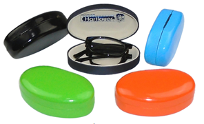 2024 hard metal reading glasses case for foldable reading glasses