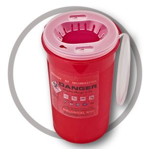 Cheap 3 Litre Sharps disposal container, Sliding Lid, Red,Sharps Container | WinnerCare for sale