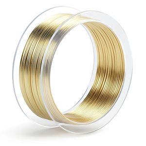 0.05mm Diameter Gold Plated Silver Wire for Scientific Research and Laboratory