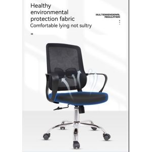 White Frame Mesh Office Chair Modern Design for Student and Employee Reclining