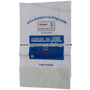 Cheap Recycled Block Bottom Polypropylene PP Woven Packaging Sacks for Grain , Barley , Flour Packing for sale