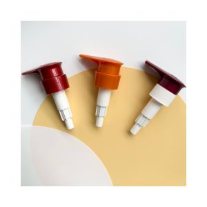 Customized Logo Acceptable Wine Red Big Dispenser Pump Sprayer for Shampoo and