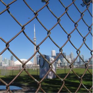 4mm Diameter Pvc Coated Chain Link Fence Rolls 6ft Galvanized Line Post