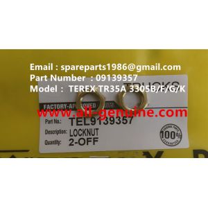 09139357 LOCK NUT TEREX NHL SANY TR35A 3303 3305 3307 TR50 TR60 TR100 NTE240 NTE260 MT3600 MT3700 MT4400AC