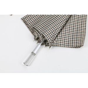 Tartan Promotional Golf Umbrellas With Logo Printing Acrylic Handle Manual Open