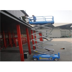 China 13M Full Rise Scissor Lift 7 Max Occupancy Wuth Positive Traction System on sale