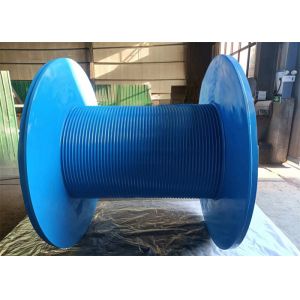 Galvanized Lebus Grooves Rope Winch Drum / Crane Parts For Marine Winch