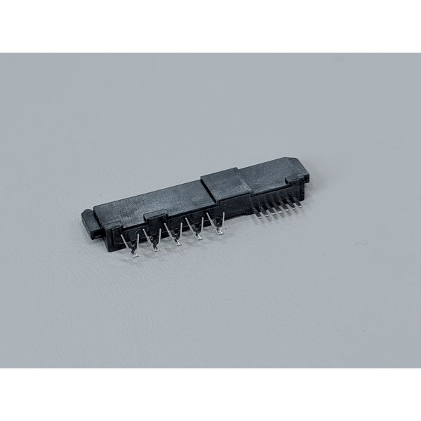 High-Speed SAS 29P IDC Female Pin Connector 180° with Locating Peg, Phosphor Bronze Terminals & 15U" Gold Plating | Electrical PCB Wire Cable