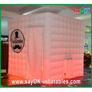 Cheap Funny Photo Booth Props Exhibitions Inflatable Photo Booth Enclousre Portable Led Cube Led Lighting for sale