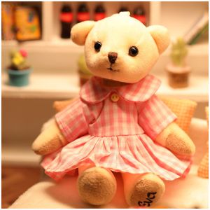 Custom plush stuffed animals Joint plush bear doll key chain stuffed animal toys