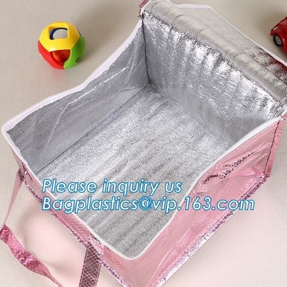 Quality Reusable aluminium Portable Oxford Cloth Insulation lunch bag Quality Thermal cooler Disposable Office Lunch Bag PACK wholesale